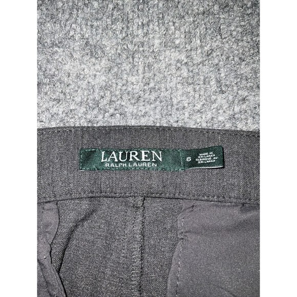 Lauren Ralph Lauren Pants Womens Size 6 Gray Zipper Bootcut Ankle - Picture 2 of 10